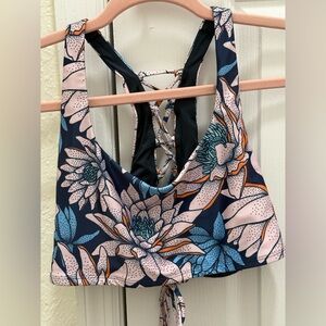 Born primitive Bikini Top water Lillies Navy